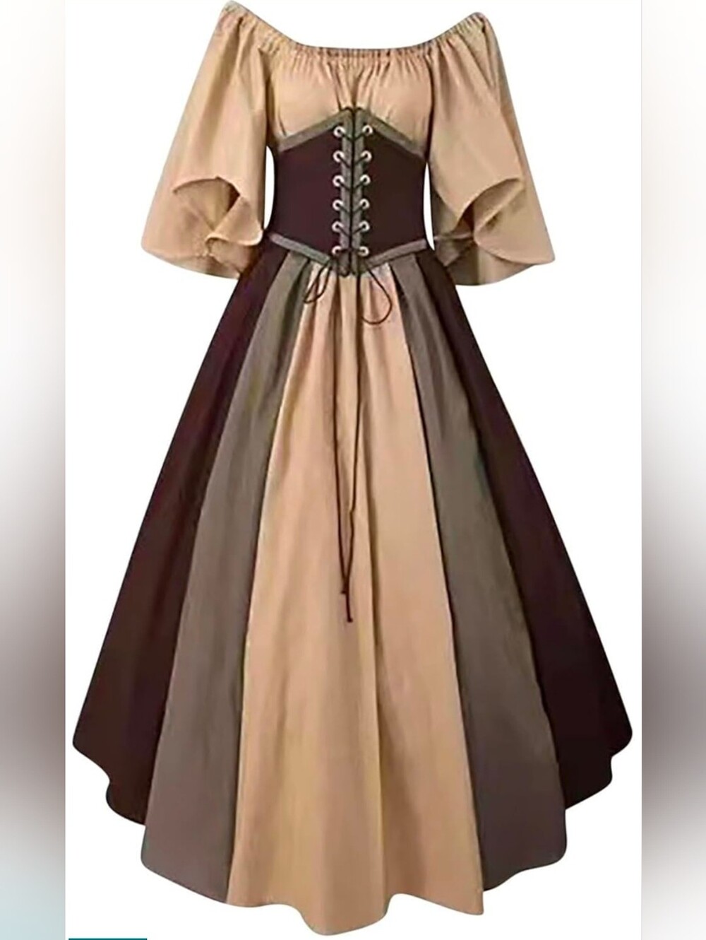 NWT Renaissance Dress Womens Medieval Ren Faire Costume Corset Victorian Ball